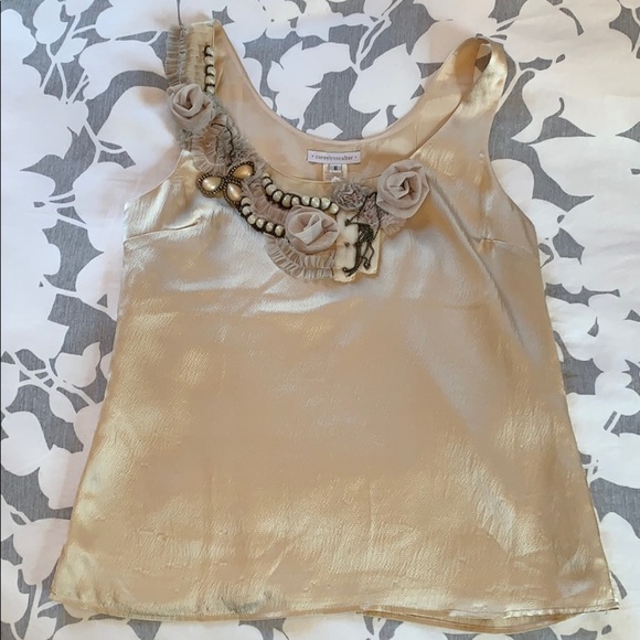 Anthropologie CLC Embellished Silk Tank - Picture 6 of 12